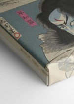japoński samuraj Ichikawa Danjūrō Kunichika obraz na płótnie