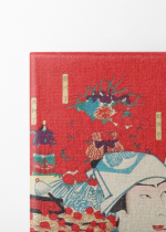 japoński vintage aktor kabuki Toyohara Kunichika ukiyo-e obraz na płótnie