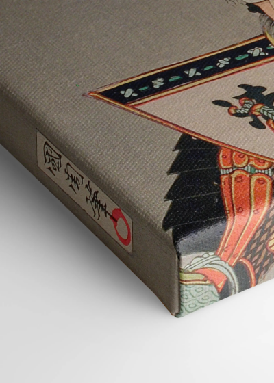 samuraj Toyohara Kunichika ukiyo-e kabuki obraz na płótnie