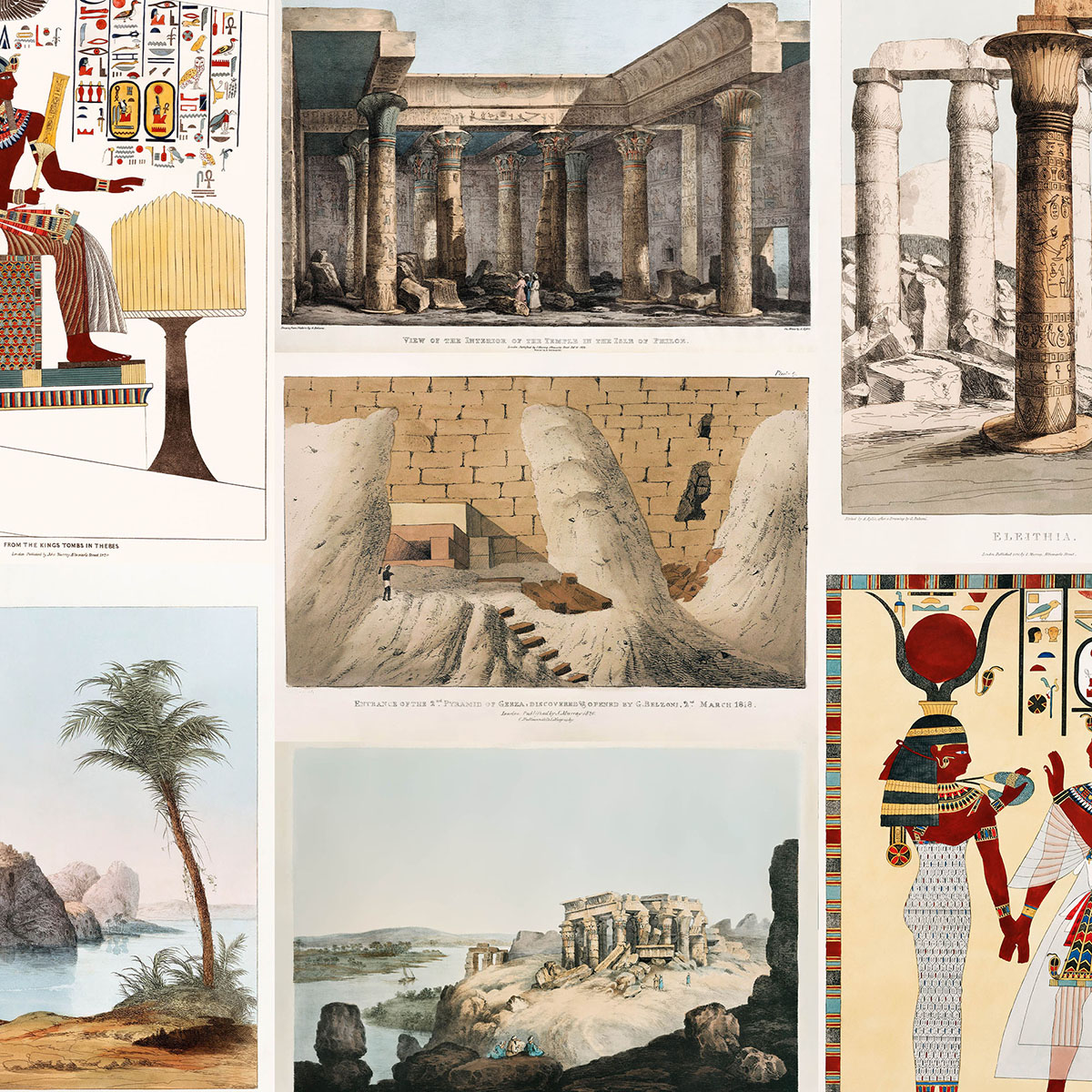 Plakaty Giovanni Battista Belzoni - Egipt i Nubia 1820