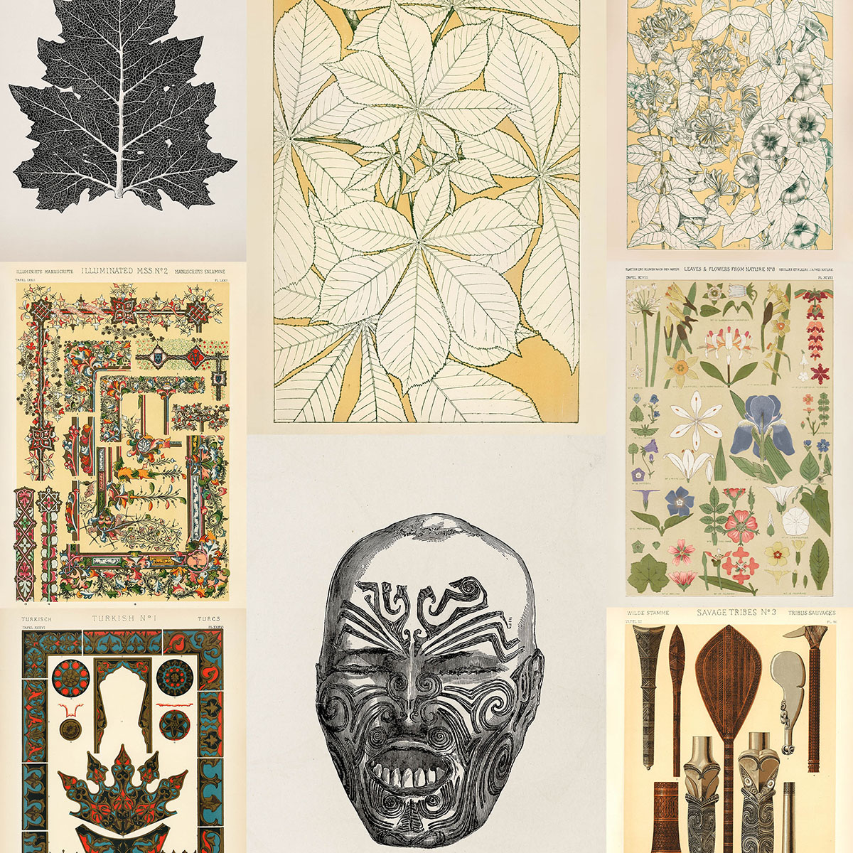 Plakaty Owen Jones: Gramatyka Ornamentu (1856)