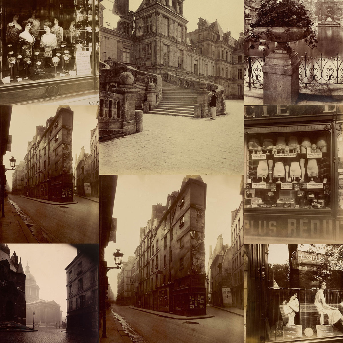 Paryż Belle Époque: Plakaty Eugène Atget (1857-1927) - vintage fotografie architektoniczne, ulice Paryża
